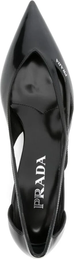 Prada Leather Cut-Out Pumps - Image 2