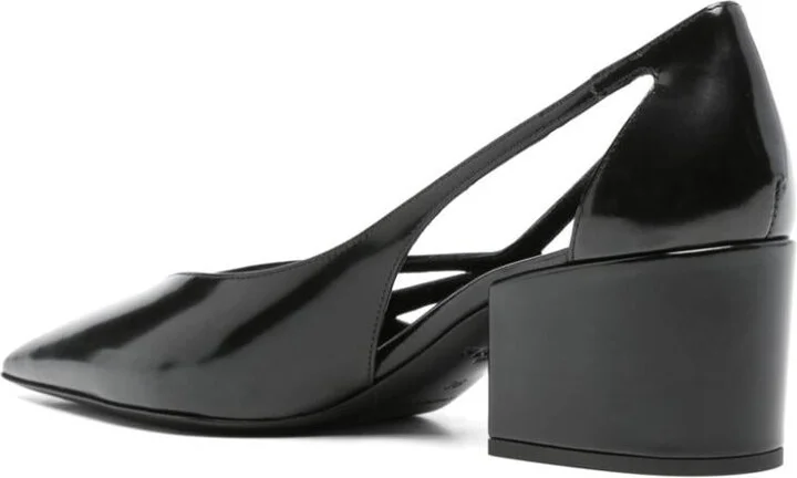 Prada Leather Cut-Out Pumps - Image 3