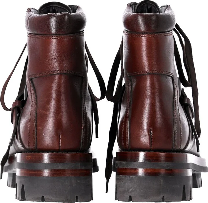 Prada Leather Hiking Boot (Authentic Pre-Loved) - Image 2