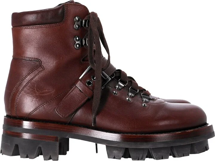 Prada Leather Hiking Boot (Authentic Pre-Loved)