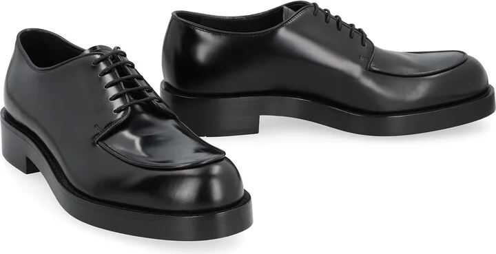 Prada Leather Lace-Up Shoes - Image 3