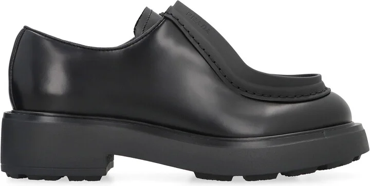 Prada Leather Lace-Up Shoes - Image 2