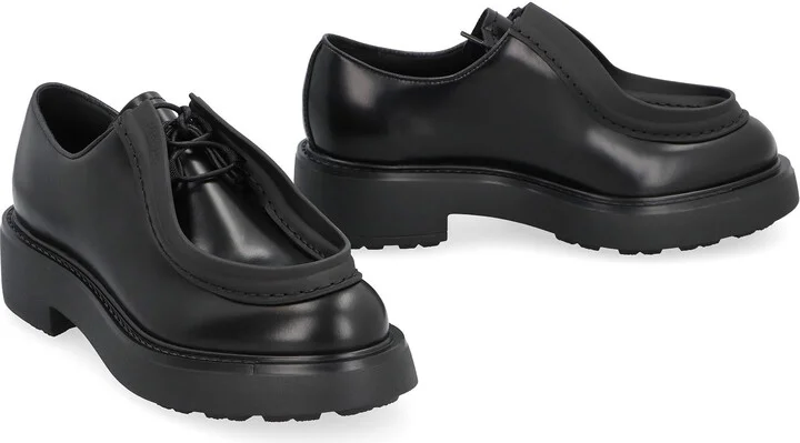 Prada Leather Lace-Up Shoes - Image 3