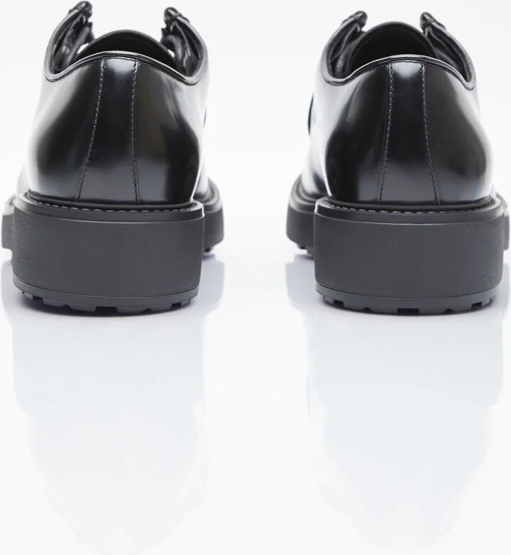 Prada Leather Lace-up Shoes - Man Shoes Black Uk - 11 - Image 5