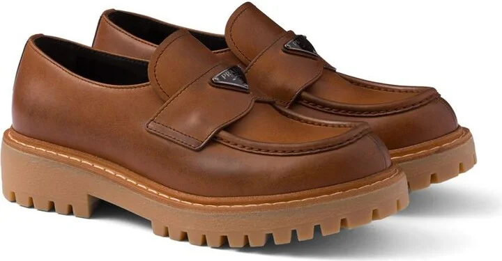 Prada Leather Loafers - Image 2