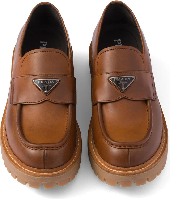 Prada Leather Loafers - Image 4