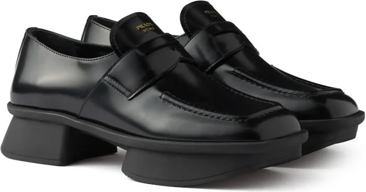 Prada Leather Loafers - Image 2