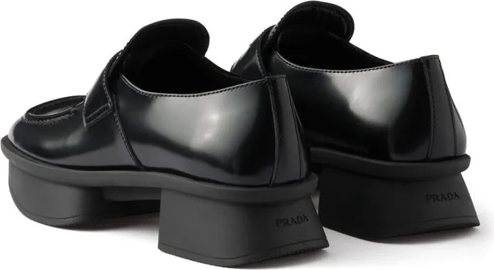 Prada Leather Loafers - Image 3