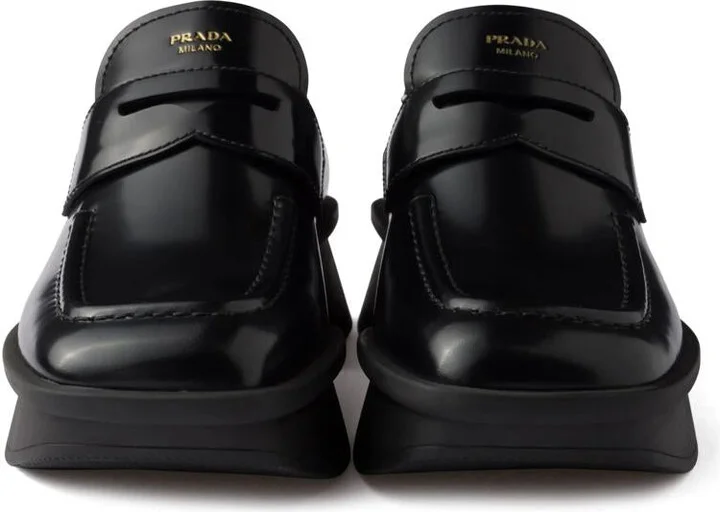 Prada Leather Loafers - Image 4