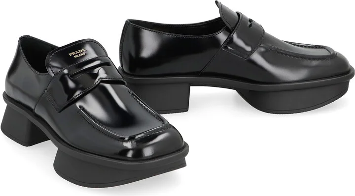 Prada Leather Loafers - Image 2