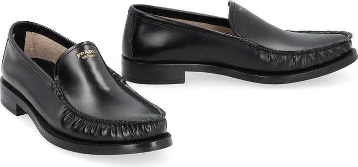 Prada Leather Loafers - Image 3