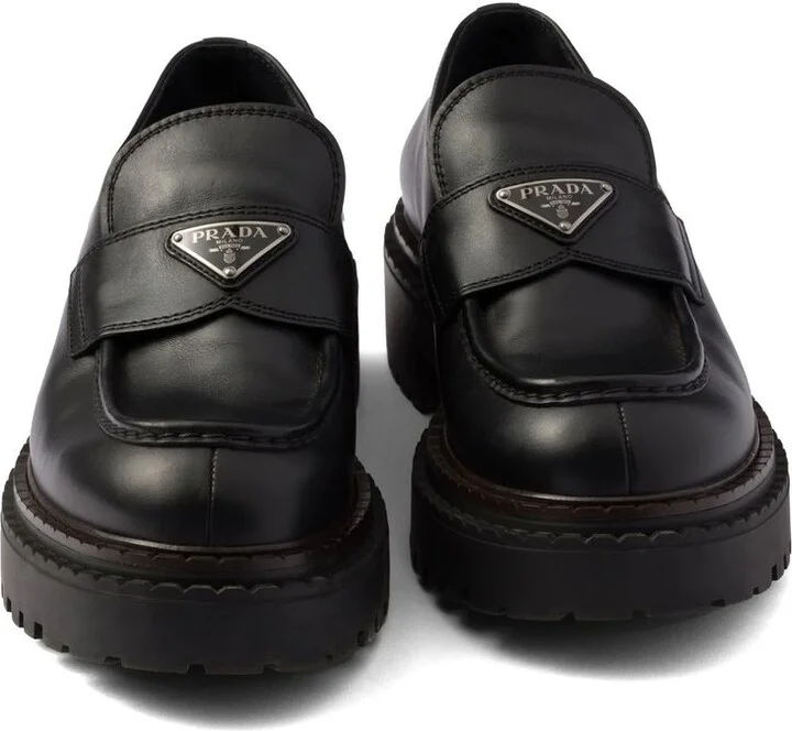 Prada Leather Loafers - Image 4