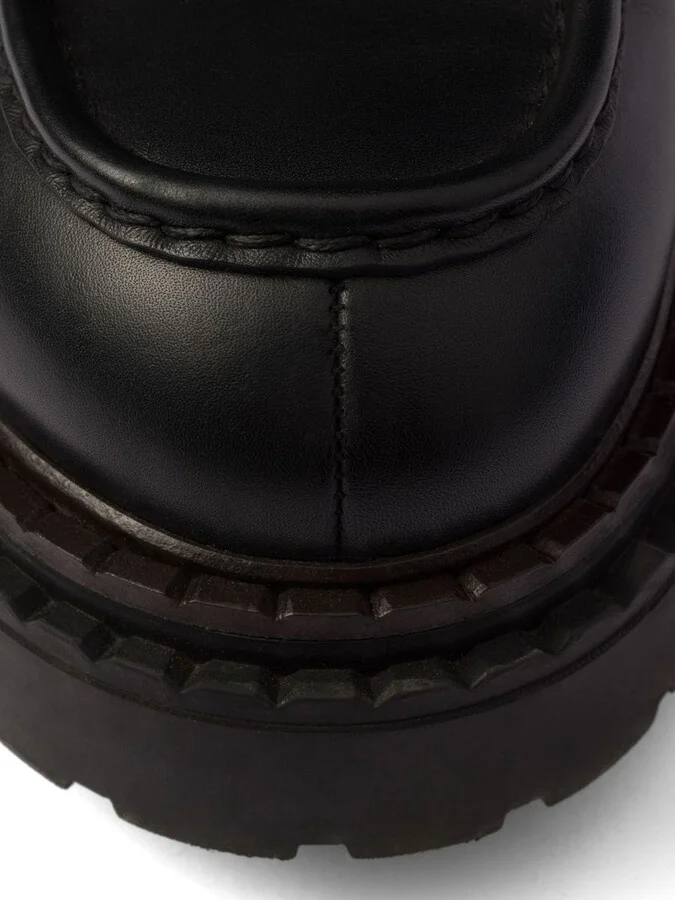 Prada Leather Loafers - Image 5