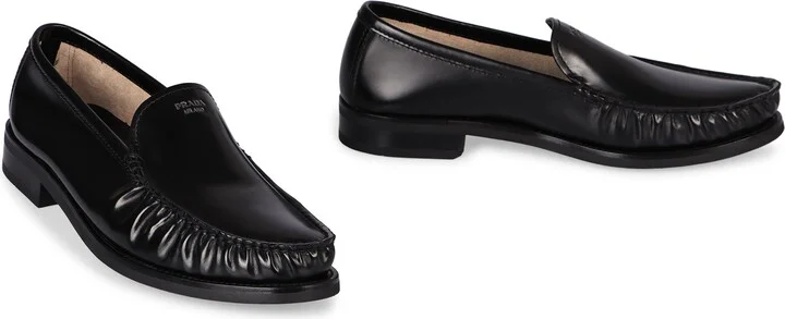 Prada Leather Loafers - Image 3