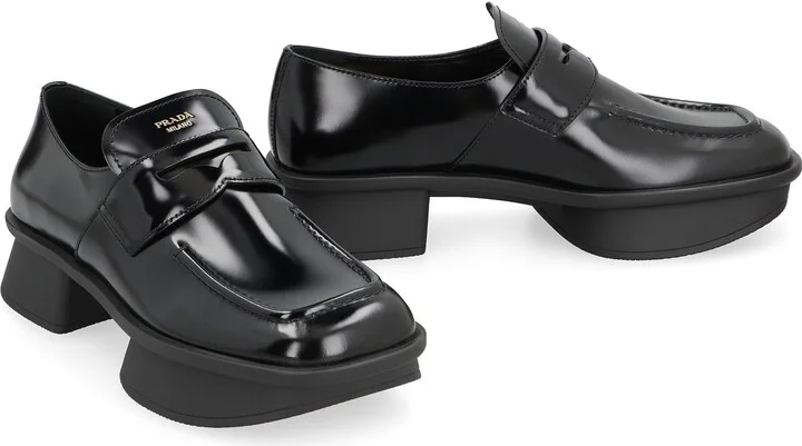 Prada Leather Loafers - Image 3