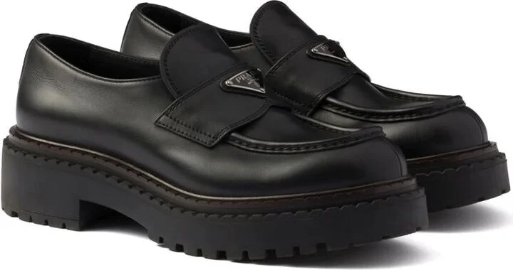 Prada Leather Loafers - Image 2