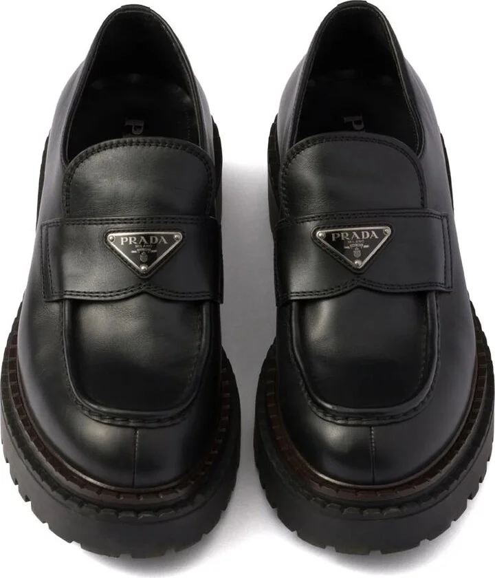 Prada Leather Loafers - Image 4