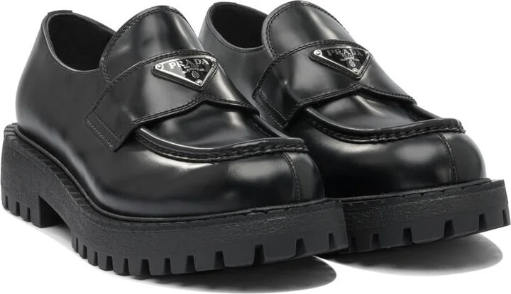 Prada Leather Loafers - Image 2