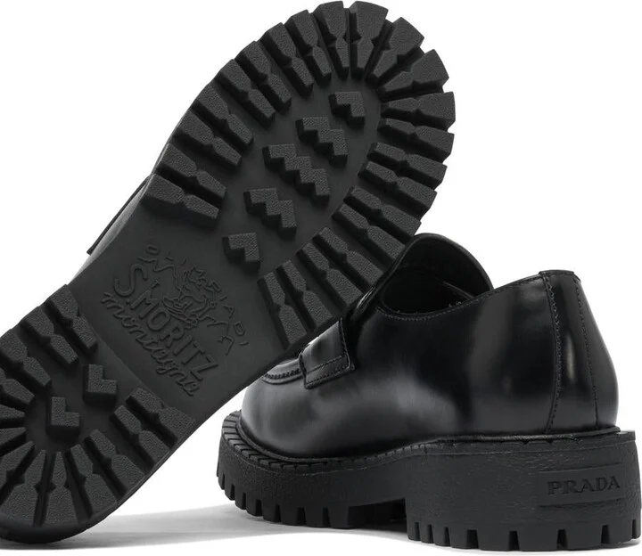 Prada Leather Loafers - Image 5