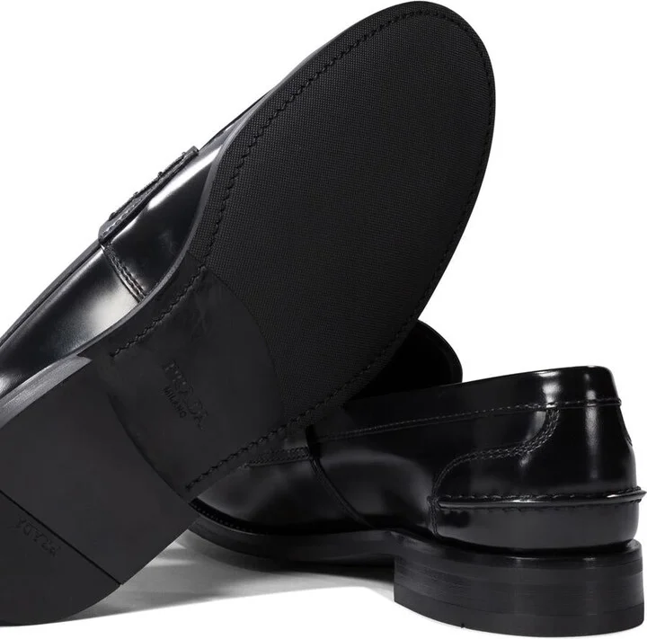 Prada Leather Loafers - Image 5