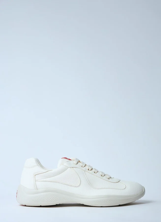 Prada Leather Low-top Sneakers - Man Sneakers White Uk - 07