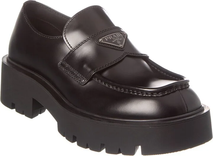 Prada Leather Platform Oxford