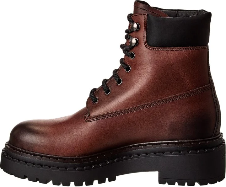 Prada Leather & Re-Nylon Work Boot - Image 2