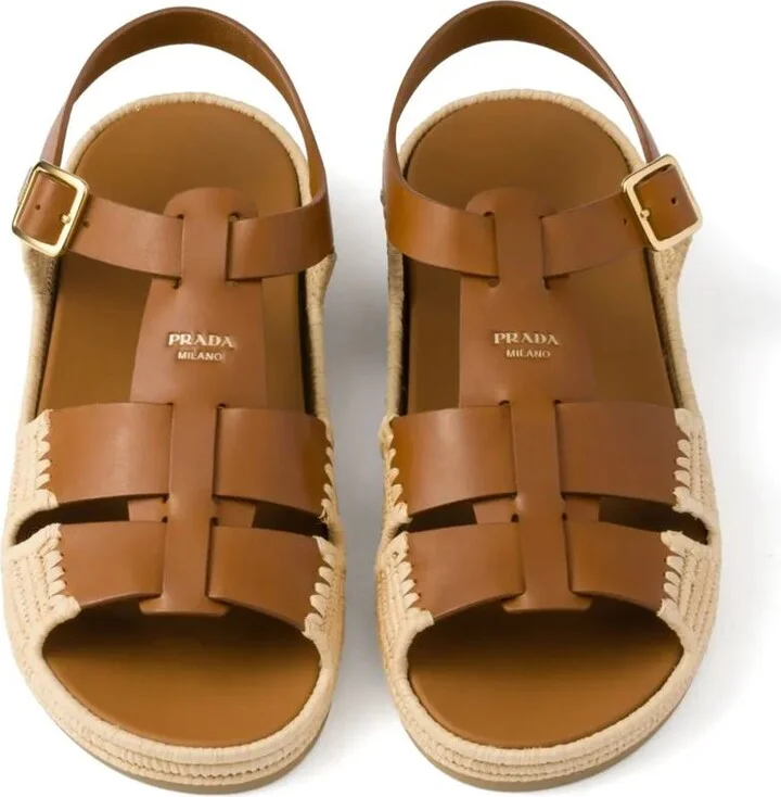 Prada Leather Sandals - Image 4