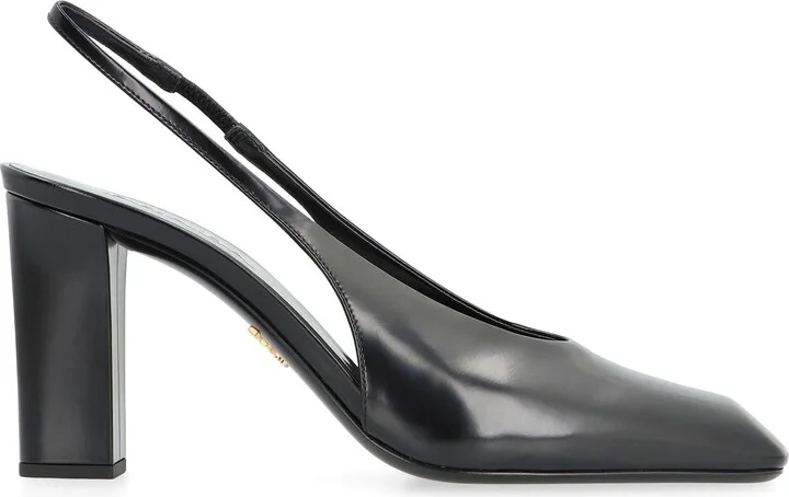 Prada Leather Slingback Pumps - Image 2