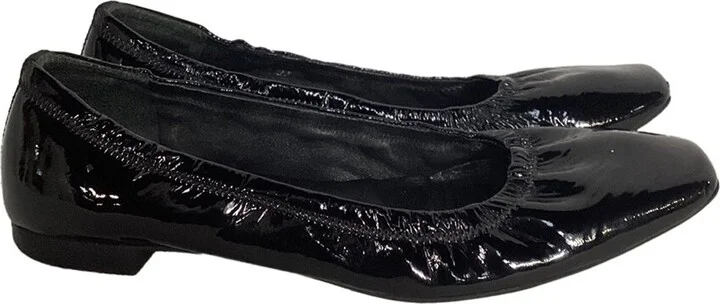 Prada Leather Square-Toe Ballet Flat (Authentic Pre-Loved)