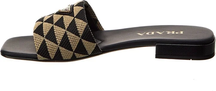 Prada Logo Canvas Slide - Image 2