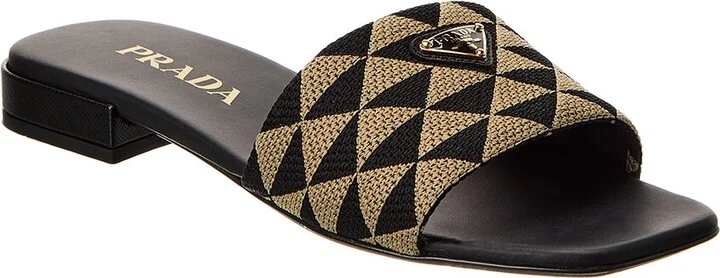 Prada Logo Canvas Slide