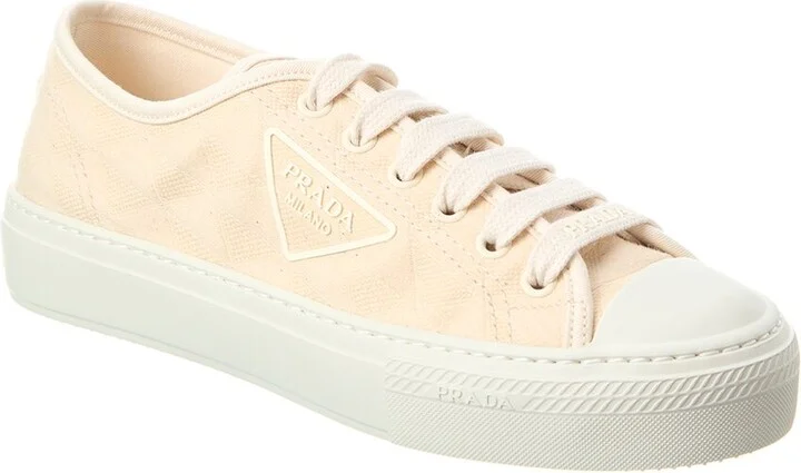 Prada Logo Canvas Sneaker