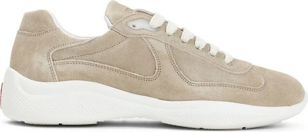 Prada Logo-Embossed Lace-Up Sneakers