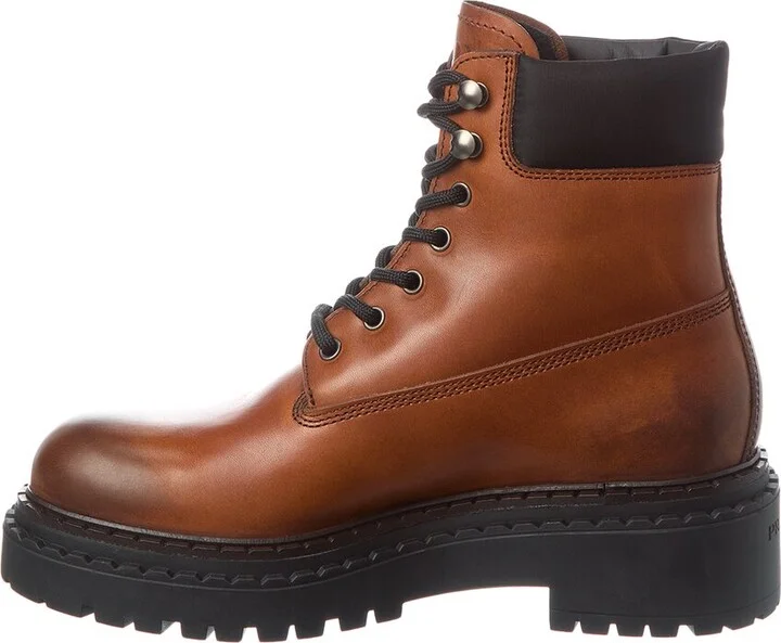 Prada Logo Leather Boot - Image 2