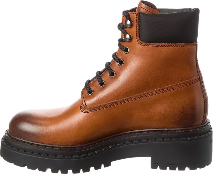 Prada Logo Leather Boot - Image 2