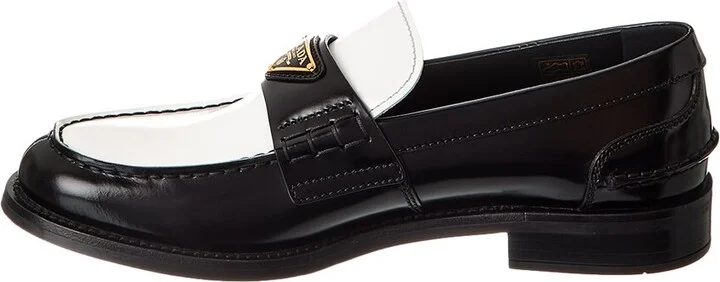 Prada Logo Leather Loafer - Image 2