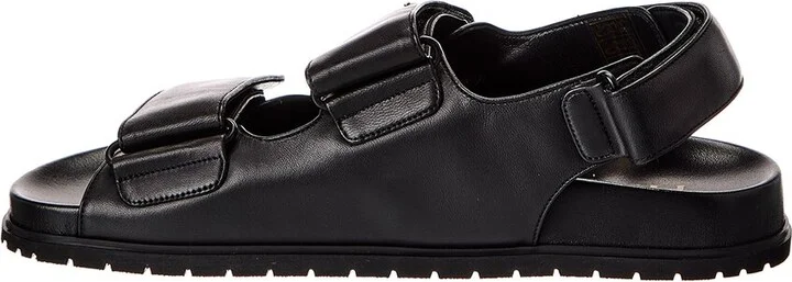 Prada Logo Leather Sandal - Image 2