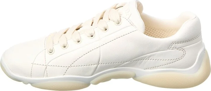 Prada Logo Leather Sneaker - Image 2