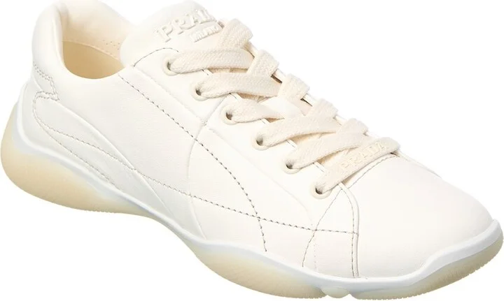 Prada Logo Leather Sneaker