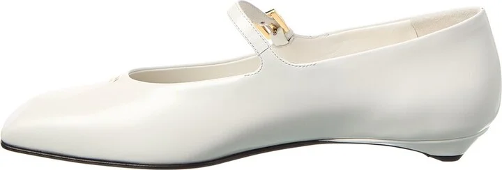Prada Logo Mary Jane Leather Flat - Image 2