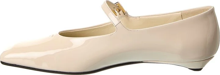 Prada Logo Mary Jane Patent Flat - Image 2