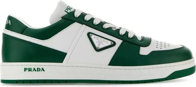 Prada Logo Patch Lace-Up Sneakers