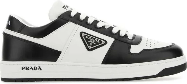Prada Logo Patch Lace-Up Sneakers