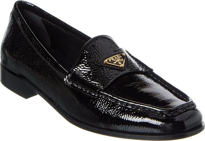 Prada Logo Patent Loafer