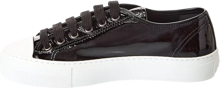 Prada Logo Patent Sneaker - Image 2