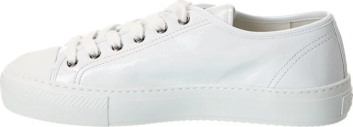 Prada Logo Patent Sneaker - Image 2