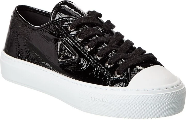 Prada Logo Patent Sneaker