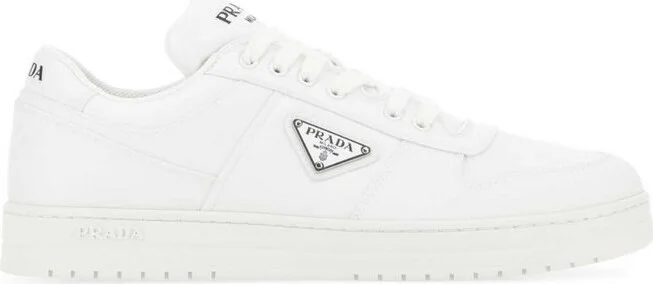 Prada Logo Plaque Lace-Up Sneakers