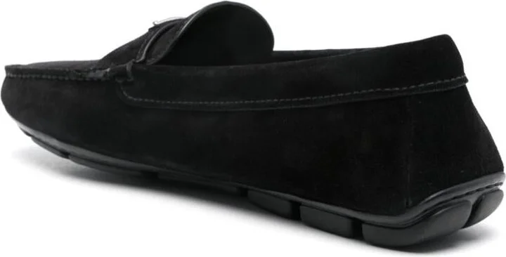 Prada Logo-Plaque Loafers - Image 3